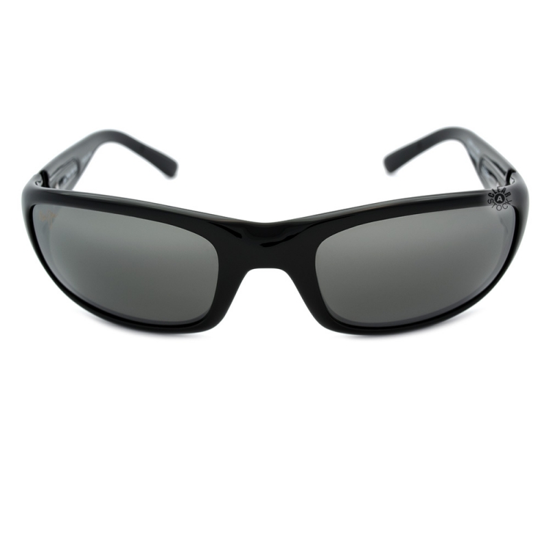 Maui Jim Stingray MJ-103-02 Polarized Sunglasses Gloss Black/Neutral Grey