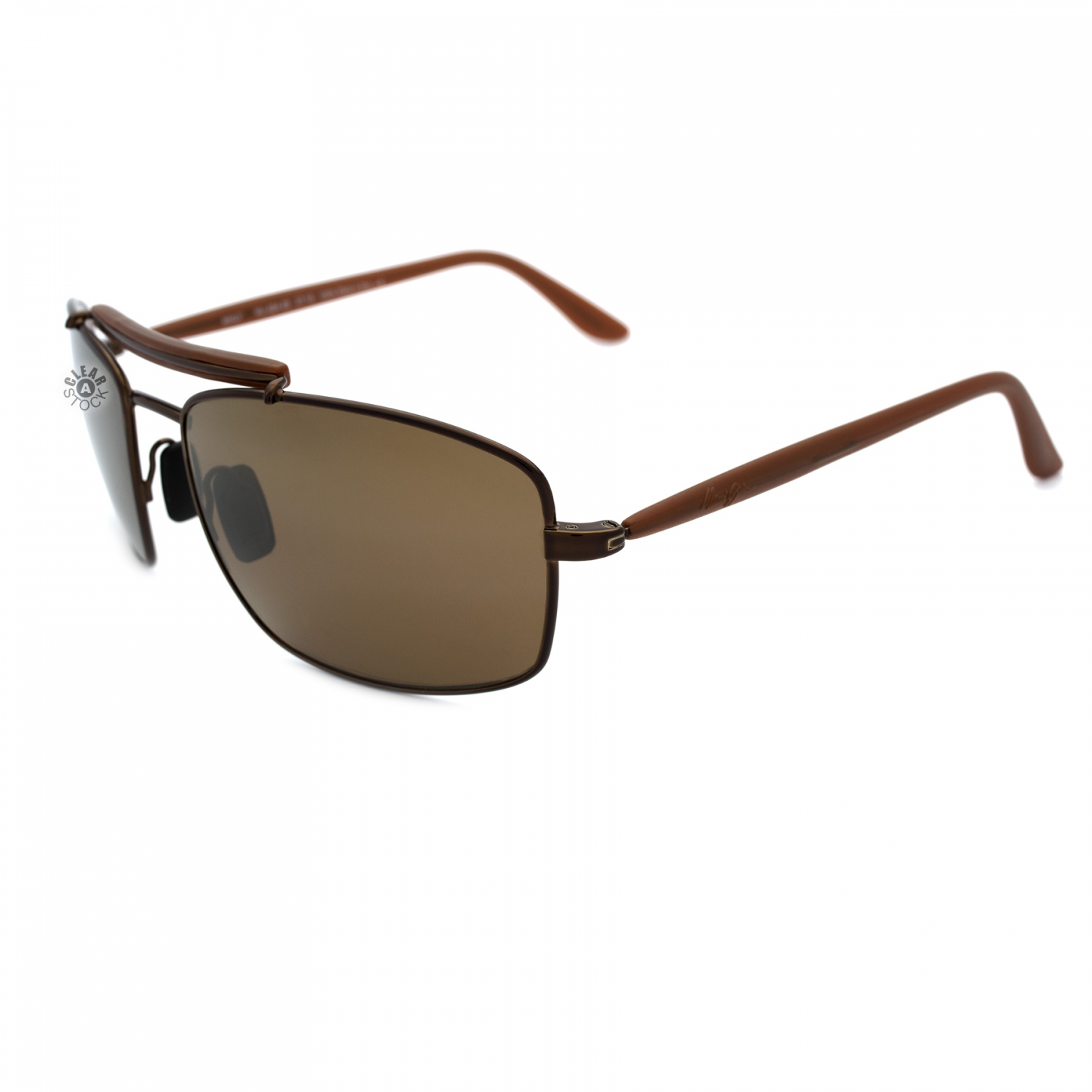 Maui Jim Manele Bay MJ224-25 Polarized Sunglasses Gloss Brown/HCL Bronze