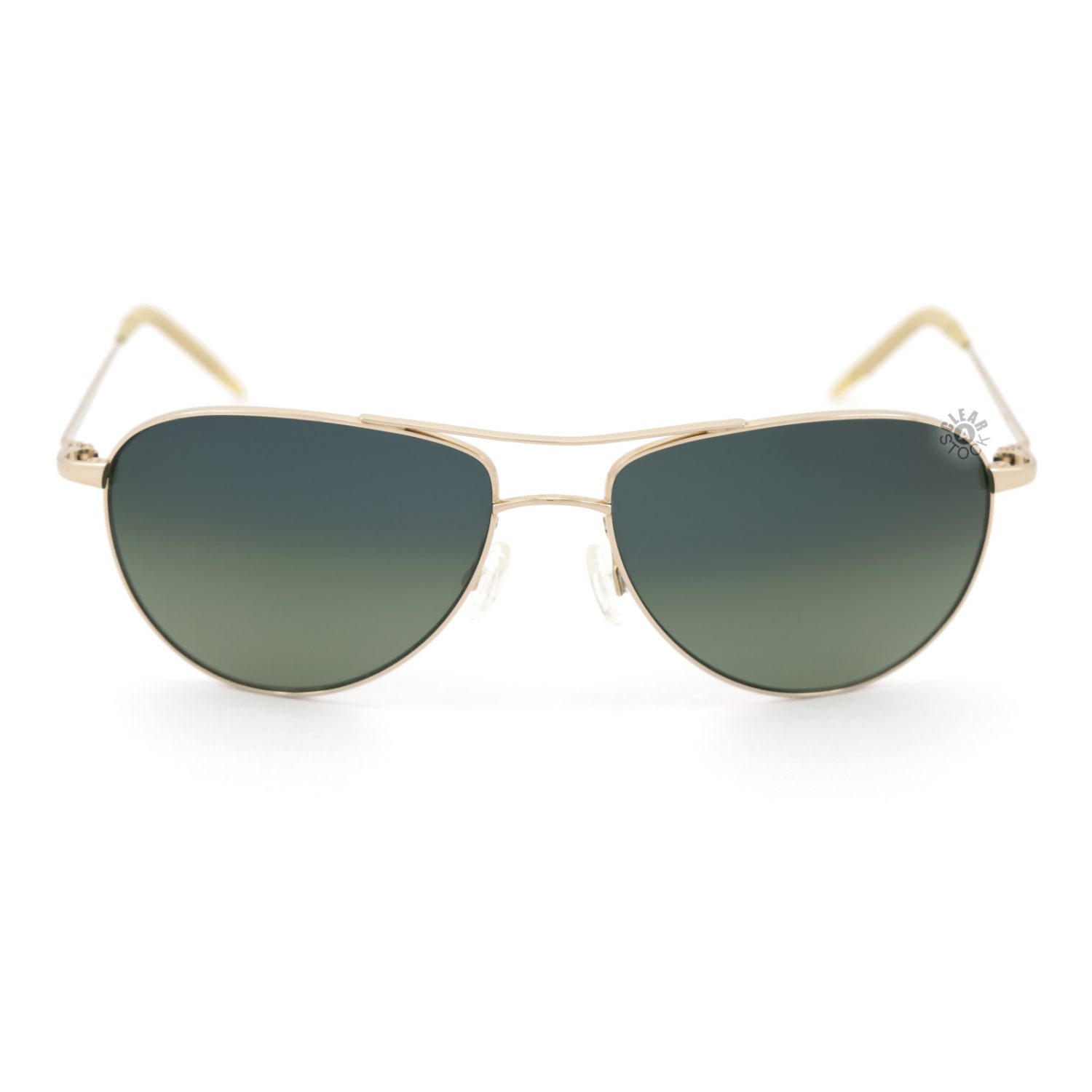 Oliver Peoples Benedict VFX Polarized Sunglasses Gold/Green