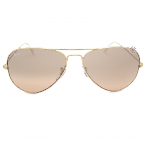 Ray-Ban RB3025 001/3E Aviator Sunglasses 58x14-135 Gold / Silver-Pink Mirror